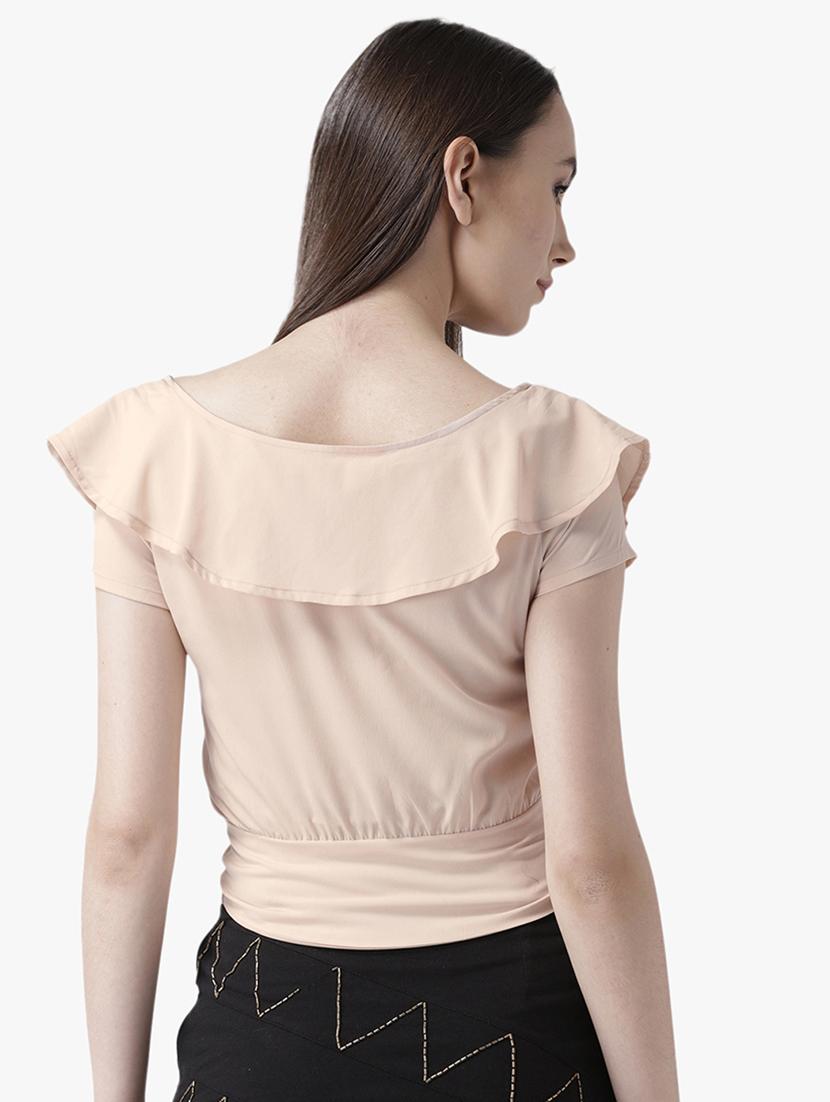 boat neck crop top - 16705062 - Zoom Image - 3