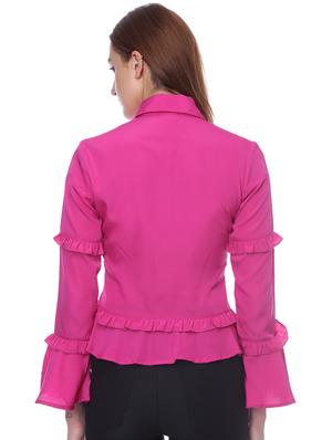 bell sleeved frill detail shirt - 16705074 - Standard Image - 3