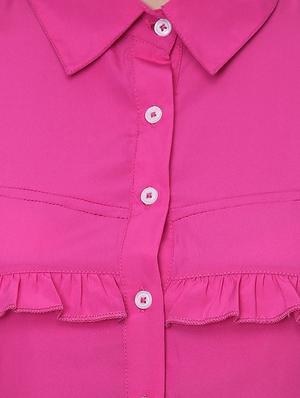 bell sleeved frill detail shirt - 16705074 - Standard Image - 5