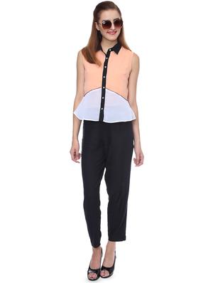 color block sleeveless top - 16705090 - Standard Image - 4