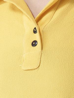bishop sleeved shirt collar top - 16705098 - Standard Image - 5