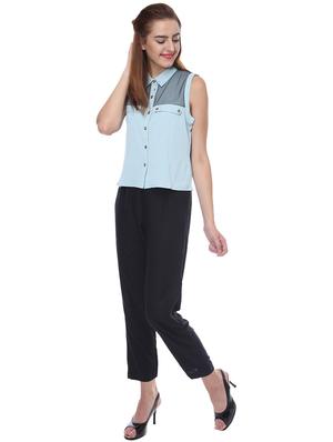 mesh panel sleeveless shirt - 16705170 - Standard Image - 4