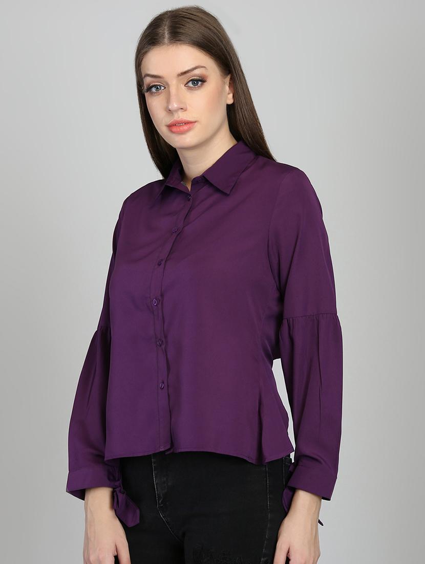 tie back long sleeved top - 16705186 - Zoom Image - 2