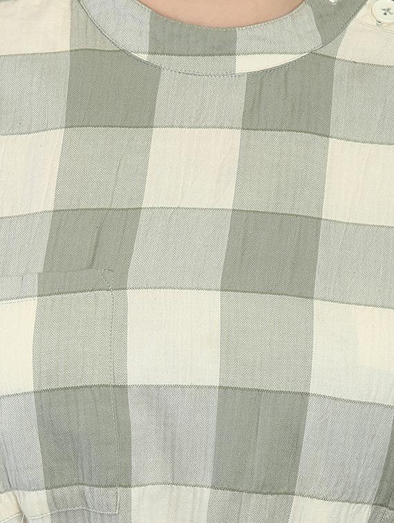 tie front checkered top - 16705198 - Zoom Image - 5