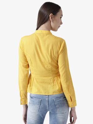 mandarin neck embroidered shirt - 16705262 - Standard Image - 3