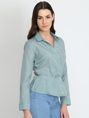 long sleeved solid shirt - 16705290 - Standard Image - 2