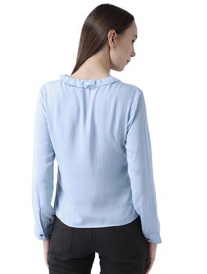 frill detail long sleeved shirt - 16705306 - Standard Image - 3