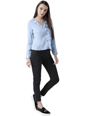 frill detail long sleeved shirt - 16705306 - Standard Image - 4