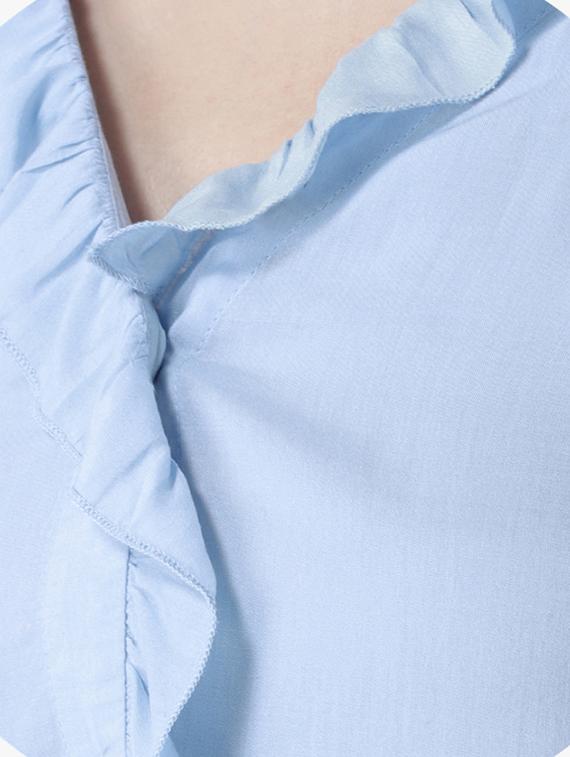 frill detail long sleeved shirt - 16705306 - Zoom Image - 5