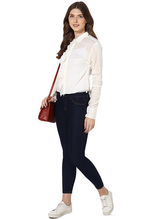 frill detail long sleeved shirt - 16705403 - Zoom Image - 4
