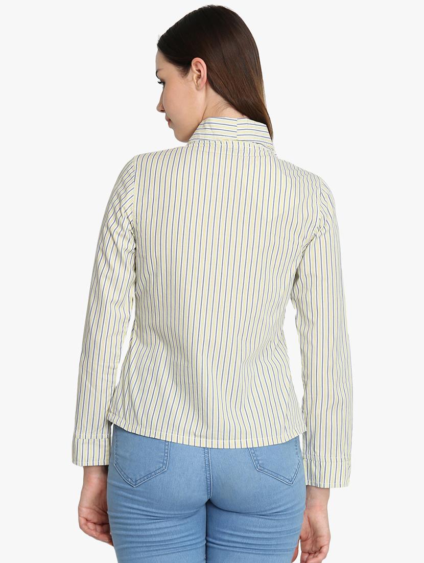 smocked detail striped shirt - 16705463 - Zoom Image - 3