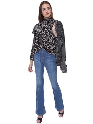 turtle neck floral top - 16705495 - Standard Image - 4