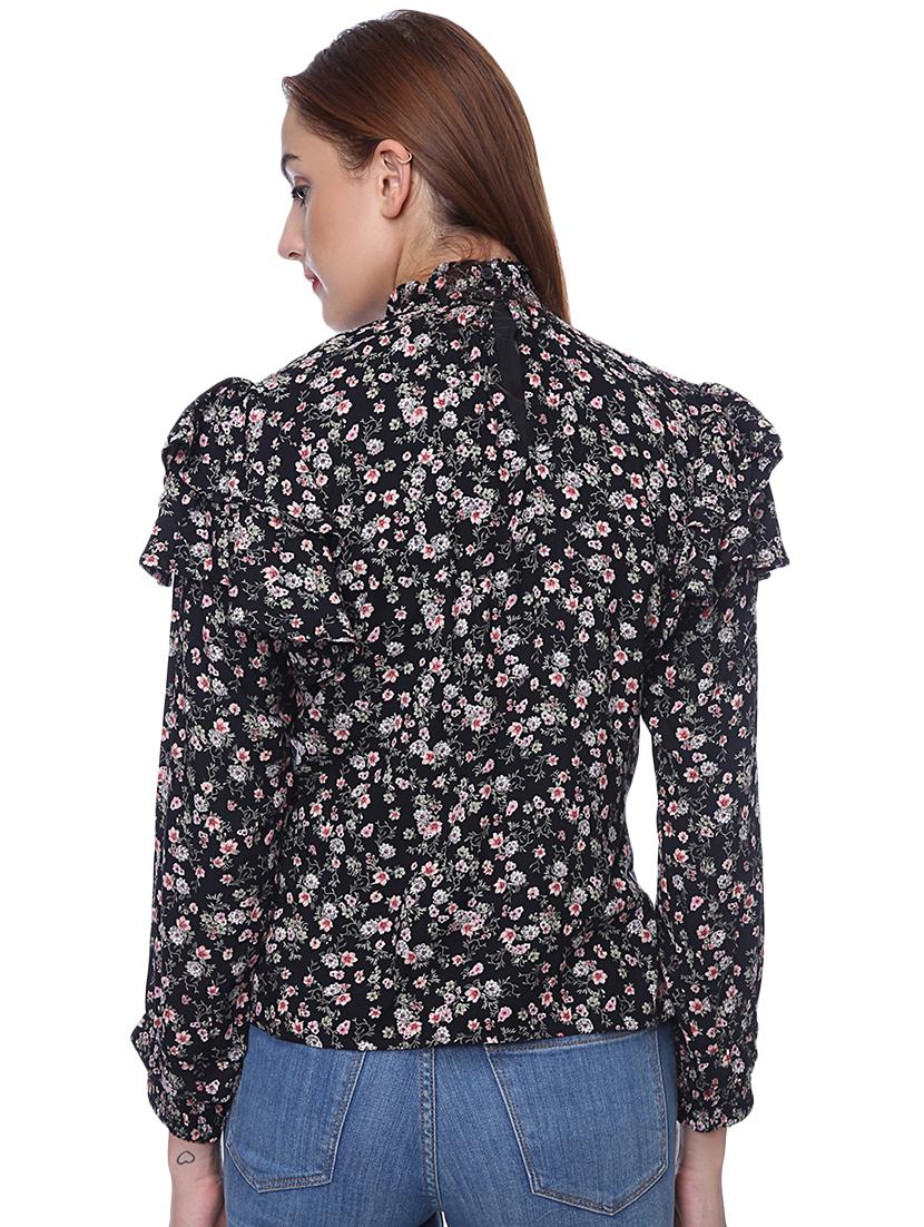 turtle neck floral top - 16705495 - Zoom Image - 3