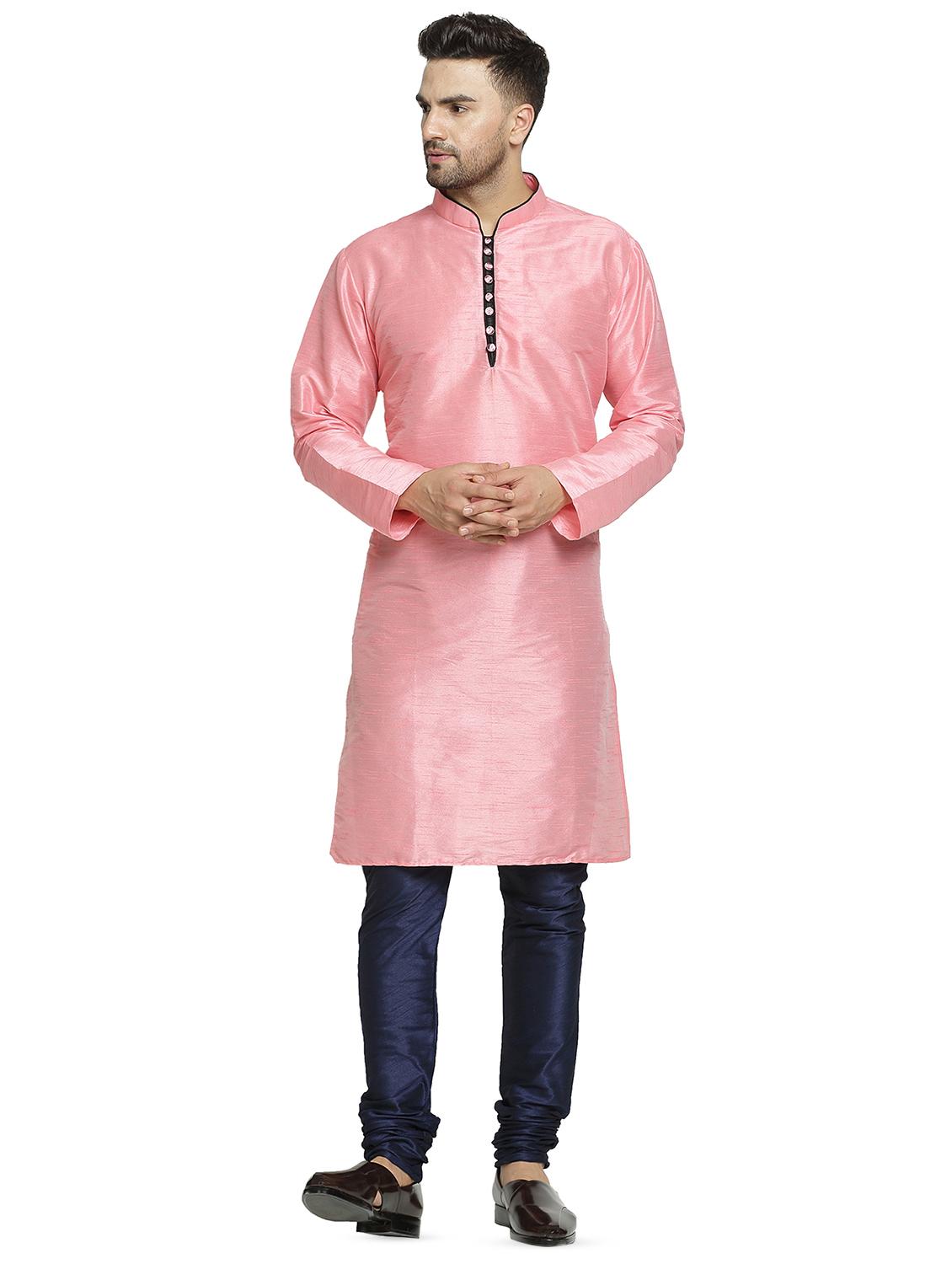 pink solid kurta pyjama set - 16705959 - Zoom Image - 1