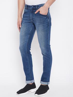 blue light washed denim jeans - 16705998 - Standard Image - 2