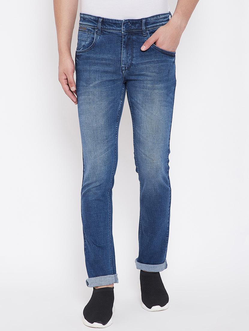 blue light washed denim jeans - 16705998 - Zoom Image - 1