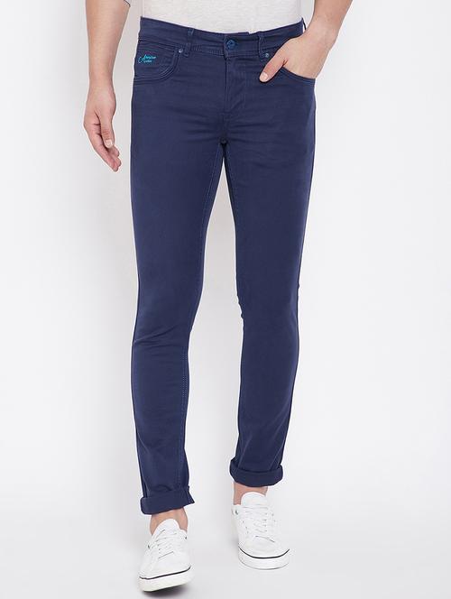 blue plain denim jeans - 16706003 - Standard Image - 1