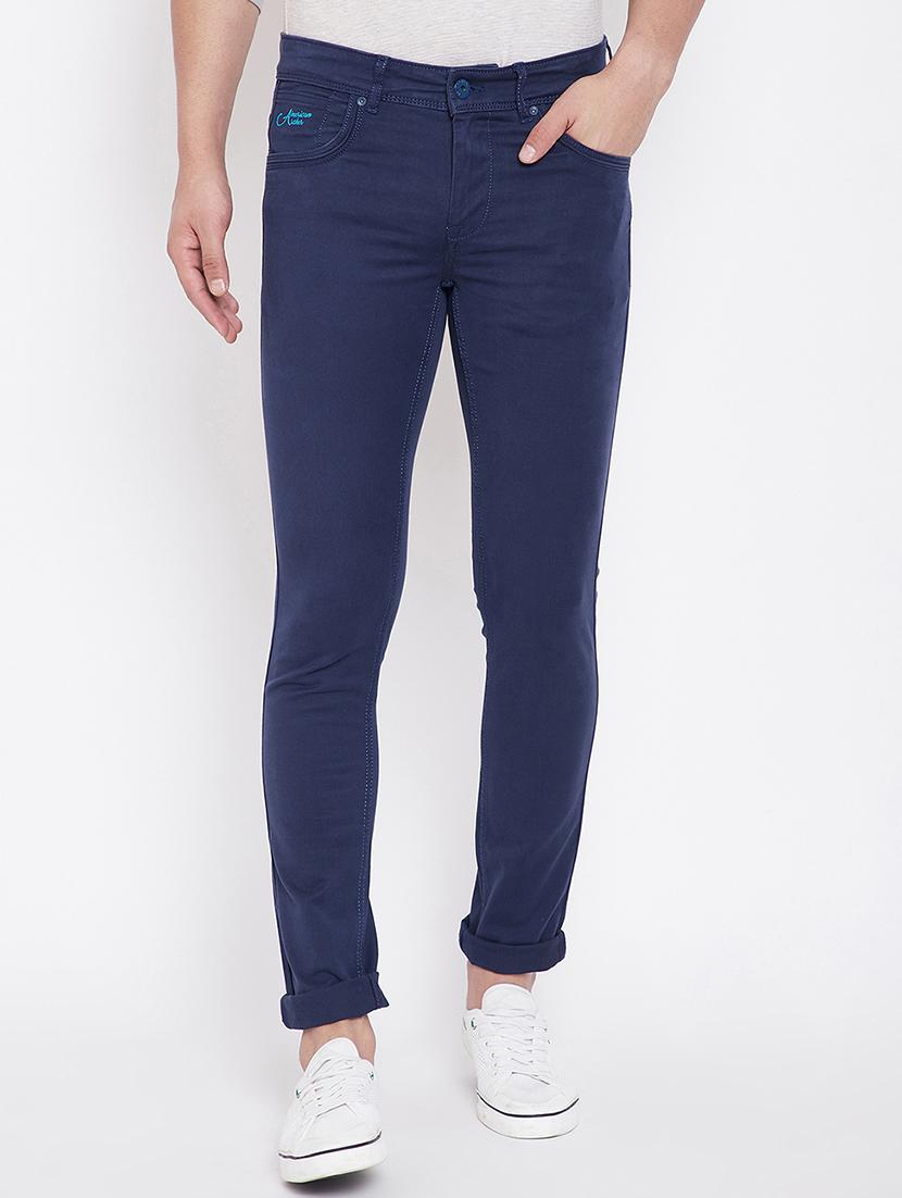 blue plain denim jeans - 16706003 - Zoom Image - 1