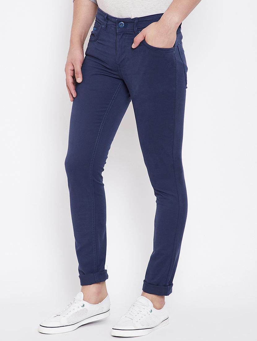 blue plain denim jeans - 16706003 - Zoom Image - 2