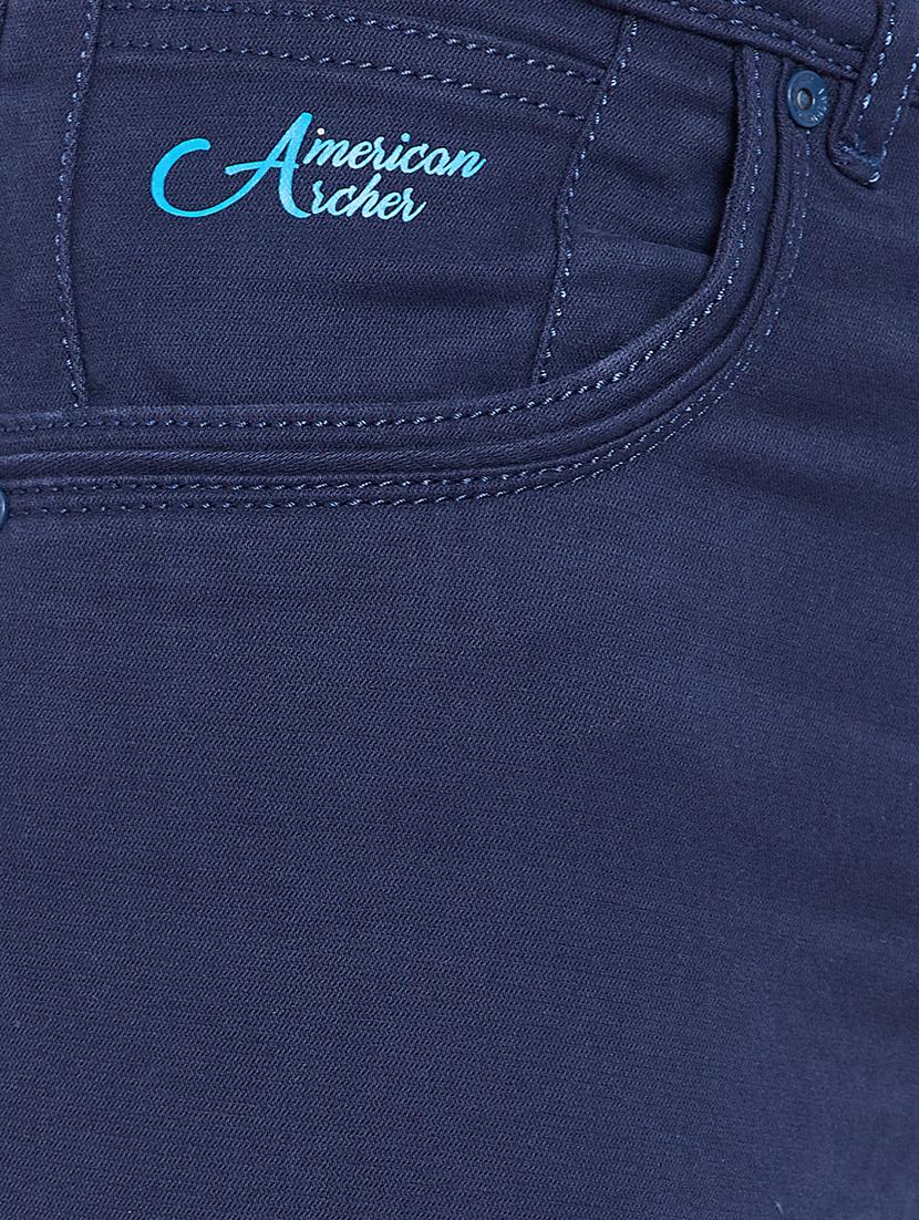 blue plain denim jeans - 16706003 - Zoom Image - 5