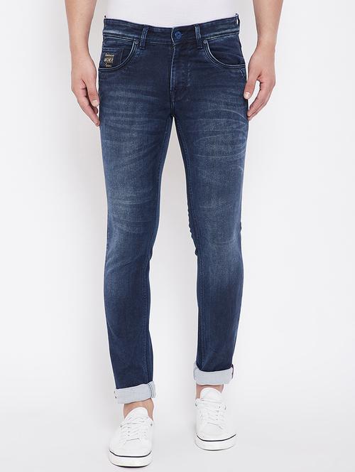 blue light washed denim jeans - 16706010 - Standard Image - 1