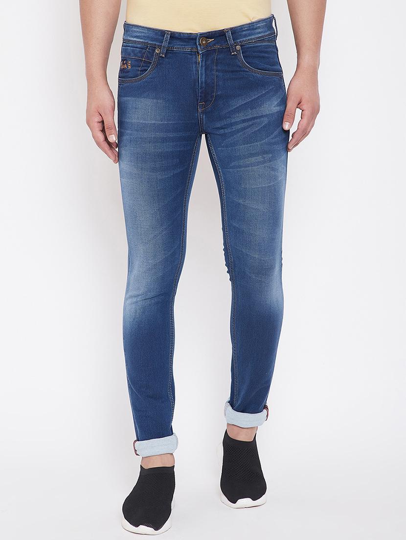 blue light washed denim jeans - 16706011 - Zoom Image - 1