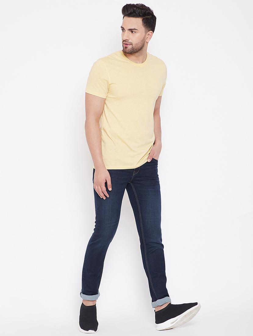 dark blue light washed denim jeans - 16706012 - Zoom Image - 4