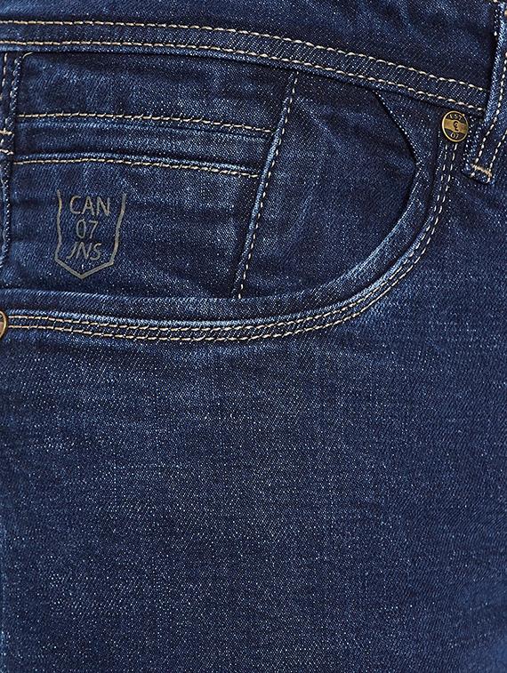blue solid plain jeans - 16706016 - Zoom Image - 5