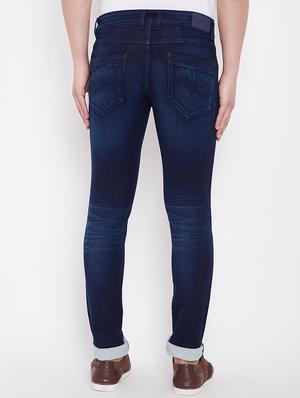 blue light washed denim jeans - 16706023 - Standard Image - 3