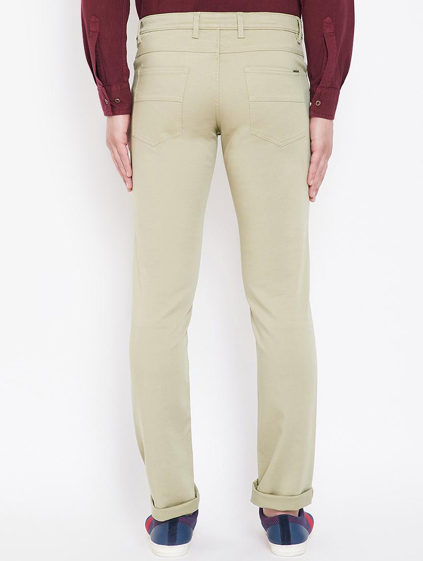 green solid chinos - 16706038 - Zoom Image - 3