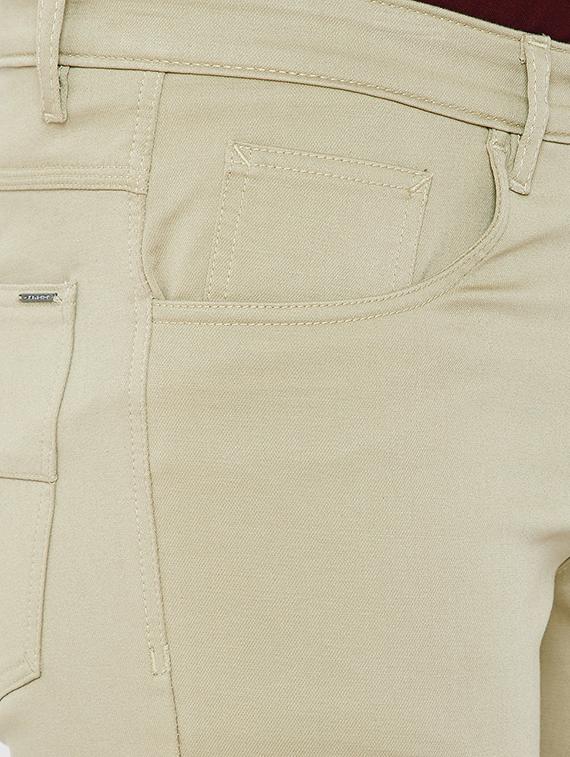 green solid chinos - 16706038 - Zoom Image - 5