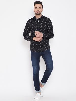 black printed casual shirt - 16706075 - Standard Image - 4