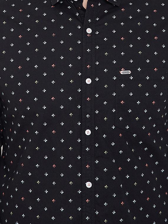 black printed casual shirt - 16706075 - Zoom Image - 5