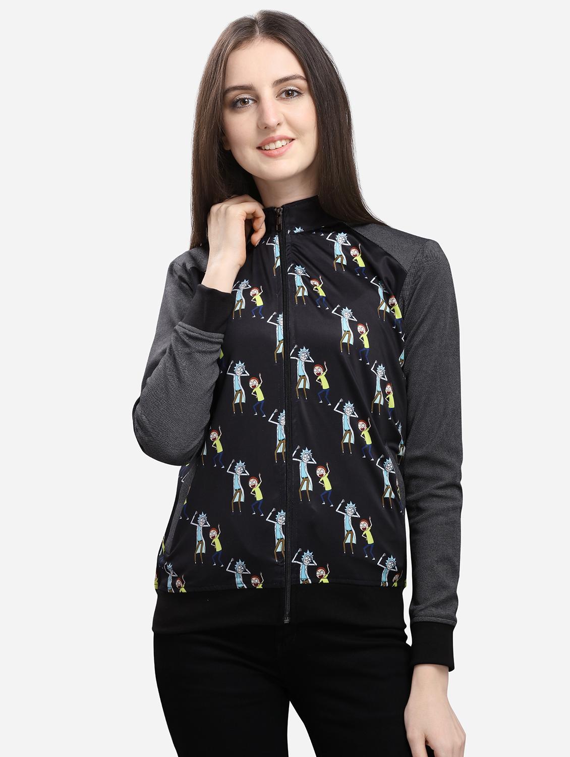 quirky sleeved mandarin neck jacket - 16706209 - Zoom Image - 1