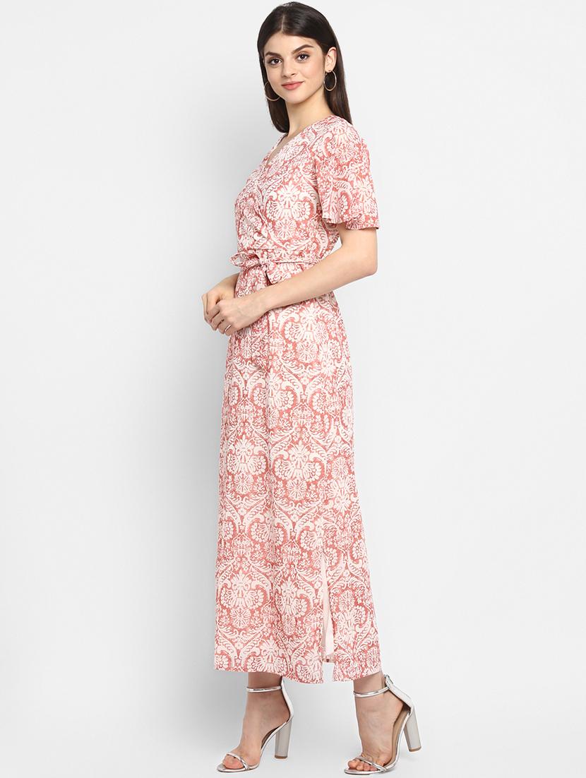 tie knot floral a-line dress - 16706249 - Zoom Image - 2