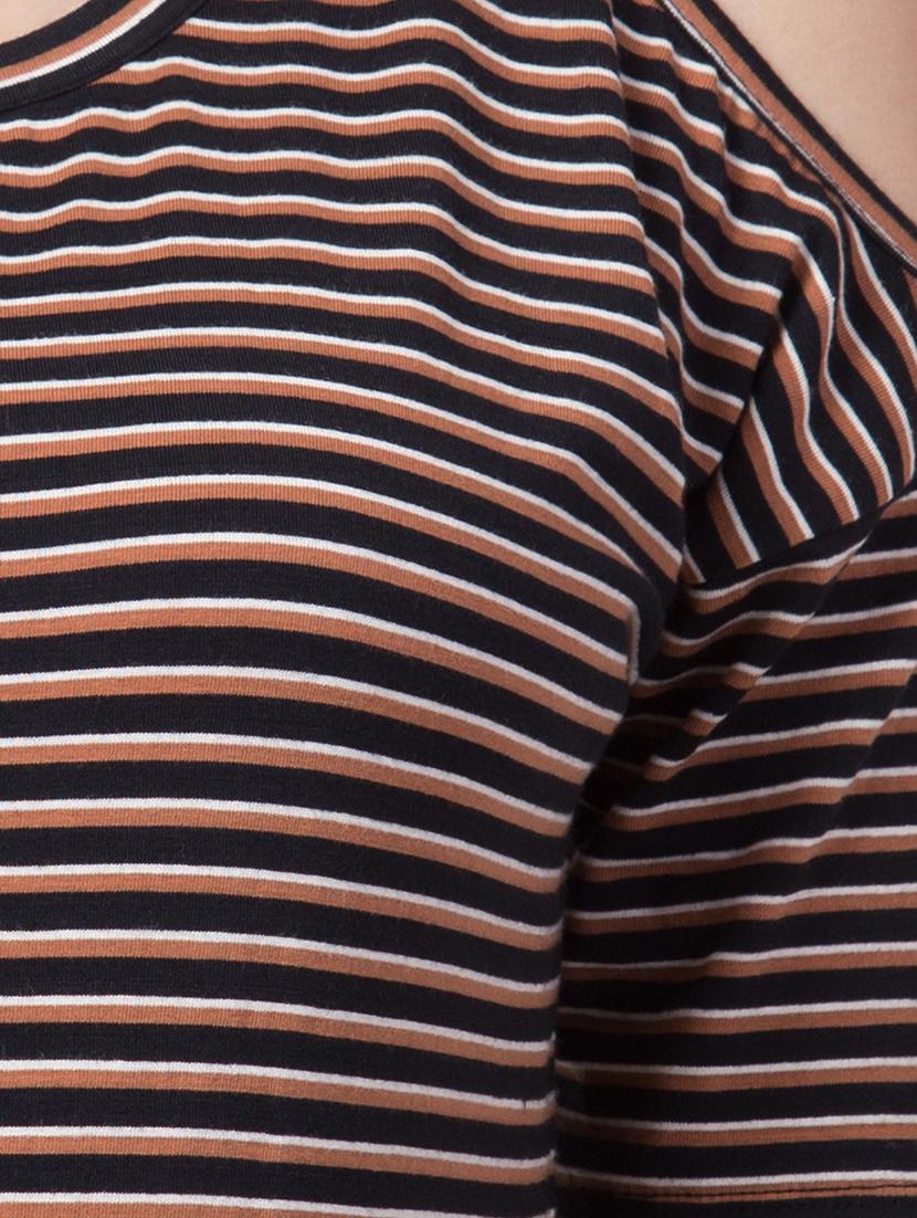 cold shoulder striped top - 16706357 - Zoom Image - 5
