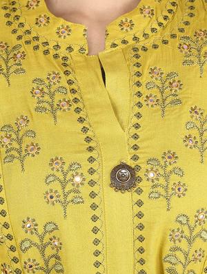 embroidered layered kurta - 16706671 - Standard Image - 4