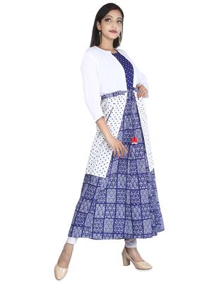 printed layered kurta - 16706674 - Standard Image - 2