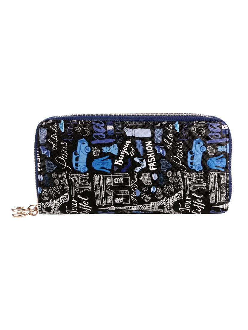 blue leatherette card hold & wallets - 16706681 - Zoom Image - 1