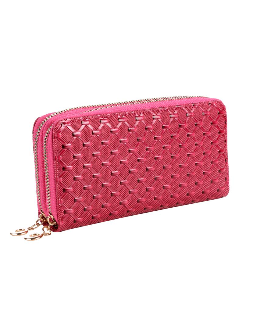 pink leatherette card hold & wallets - 16706683 - Zoom Image - 4