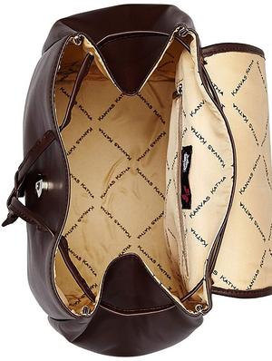 brown leatherette regular backpack - 16706801 - Standard Image - 3