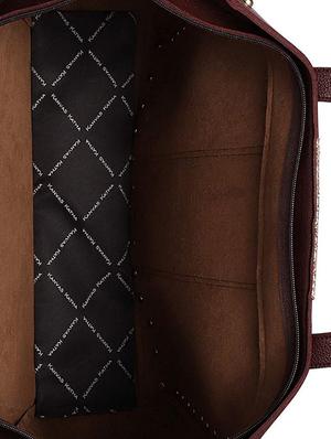 brown leatherette (pu) regular shopping bag - 16706829 - Standard Image - 3