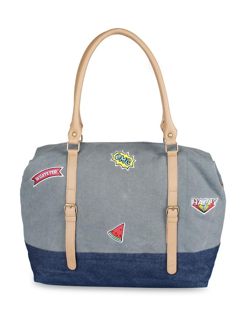 grey cotton regular handbag - 16706844 - Zoom Image - 1
