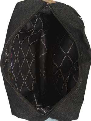 black cotton regular handbag - 16706846 - Standard Image - 3