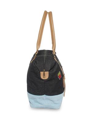 black cotton regular handbag - 16706846 - Standard Image - 4