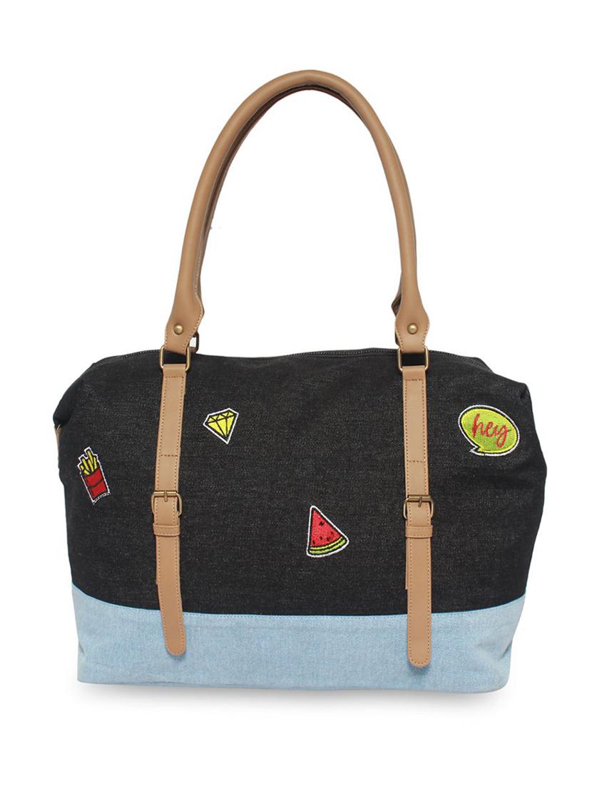 black cotton regular handbag - 16706846 - Zoom Image - 1