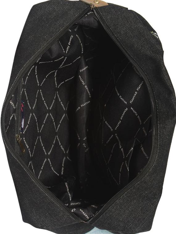 black cotton regular handbag - 16706846 - Zoom Image - 3