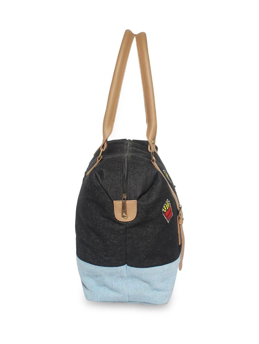 black cotton regular handbag - 16706846 - Zoom Image - 4