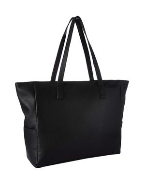black leatherette (pu) regular handbag - 16706910 - Standard Image - 2