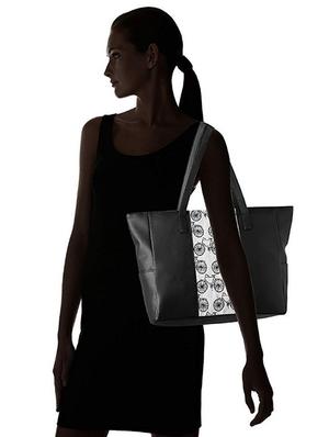 black leatherette (pu) regular handbag - 16706910 - Standard Image - 5